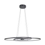 Eglo Pendelarmatuur Gianella Staal Zwart 38W 4400lm - 830 Warm Wit | Dimbaar