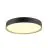 SLV Decona Wand en Plafondlamp Aluminium Zwart Rond 23W 2170lm - 930 Warm Wit | IP44 - Beste Kleurweergave - Dimbaar 