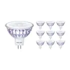 Voordeelpak 10x Philips Master Value LED Spot GU5.3 MR16 5.8W 450lm 36D - 927 Zeer Warm Wit | Beste Kleurweergave - Dimbaar - Vervangt 35W