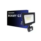 Noxion LED Breedstraler Beamy G3.1 Zwart 30W 3300lm 110D - 840 Koel Wit | IP65 - Bewegings- en Lichtsensor - Symmetrisch 