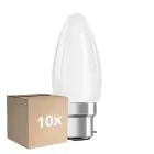 Voordeelpak 10x Ledvance Classic Performance LED Lamp B22d Kaars Filament Mat 4.8W 470lm - 827 Zeer Warm Wit | Dimbaar - Vervangt 40W